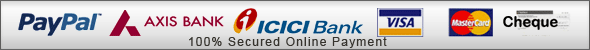 paypal, credit card, axis bank, icici bank